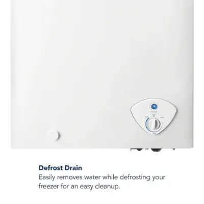 Insignia™ - 3.5 Cu. Ft. Garage-Ready Chest Freezer - White