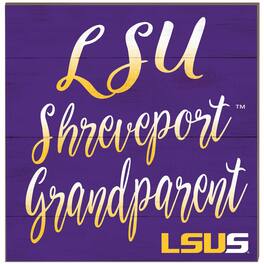 Jardine - LSU Shreveport Pilots 10'' x 10'' Grandparent Plaque - Purple