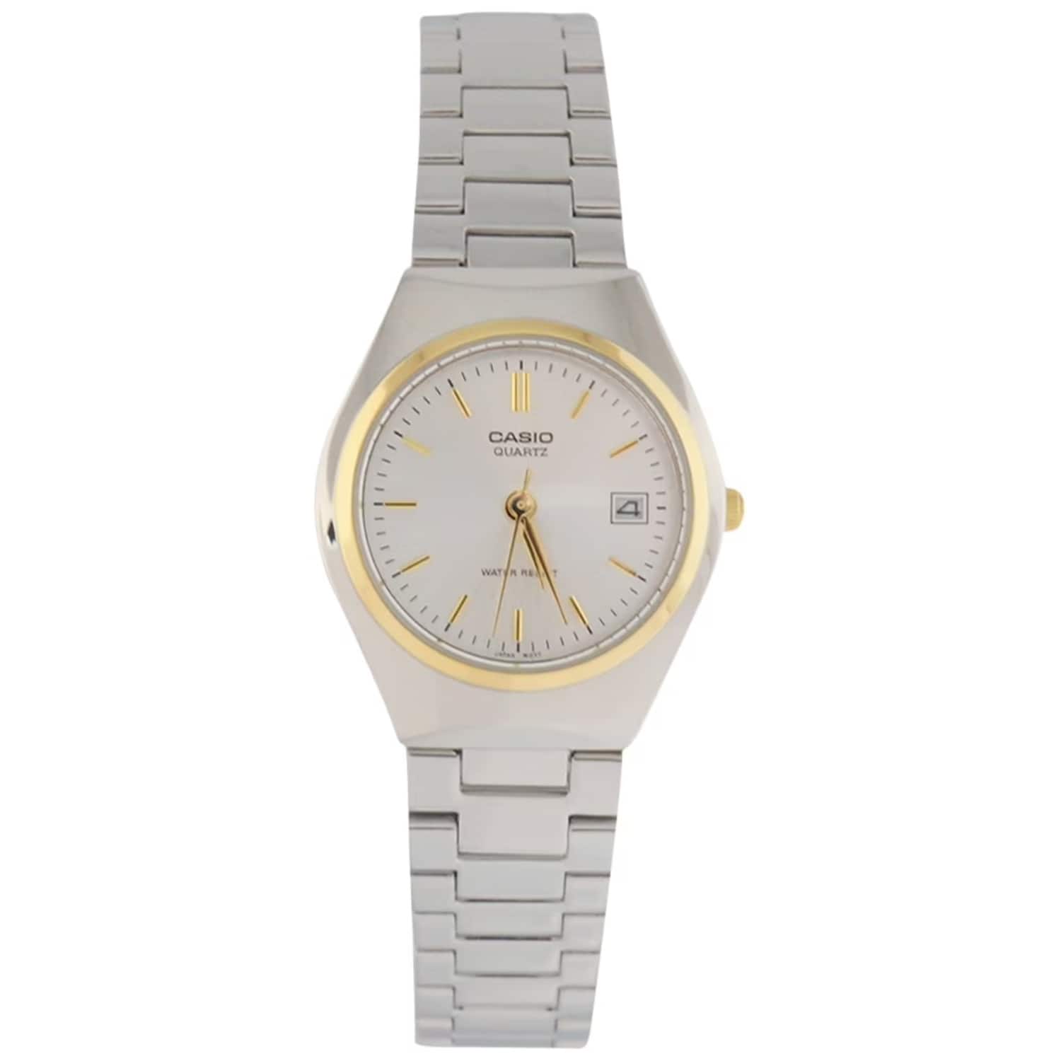Casio - Women’s Dial Stainless Steel Bracelet Watch - Casio LTP‑1170G‑7A - Silver