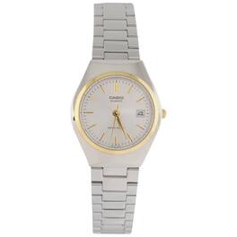 Casio - Women’s Dial Stainless Steel Bracelet Watch - Casio LTP‑1170G‑7A - Silver