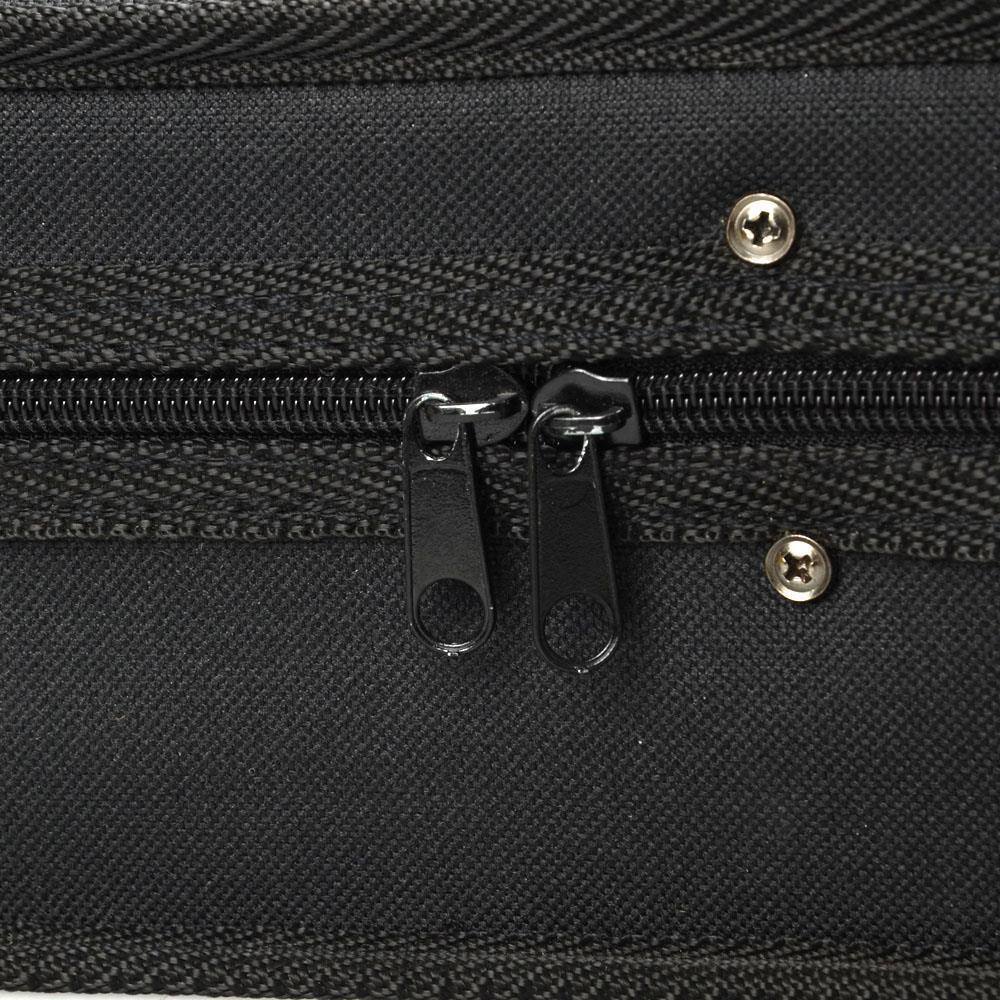 Back. Winado - 4/4 Full Size Violin Hard Case,Professional Triangular Lightweight Suspension Carry Violin bag (Black).