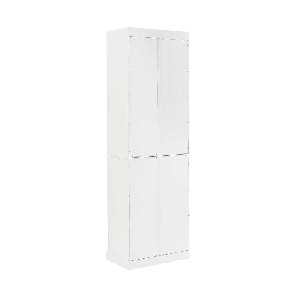 Alt View 7. Crosley Furniture - Stanton Glass Door Kitchen Storage Pantry Cabinet - White.