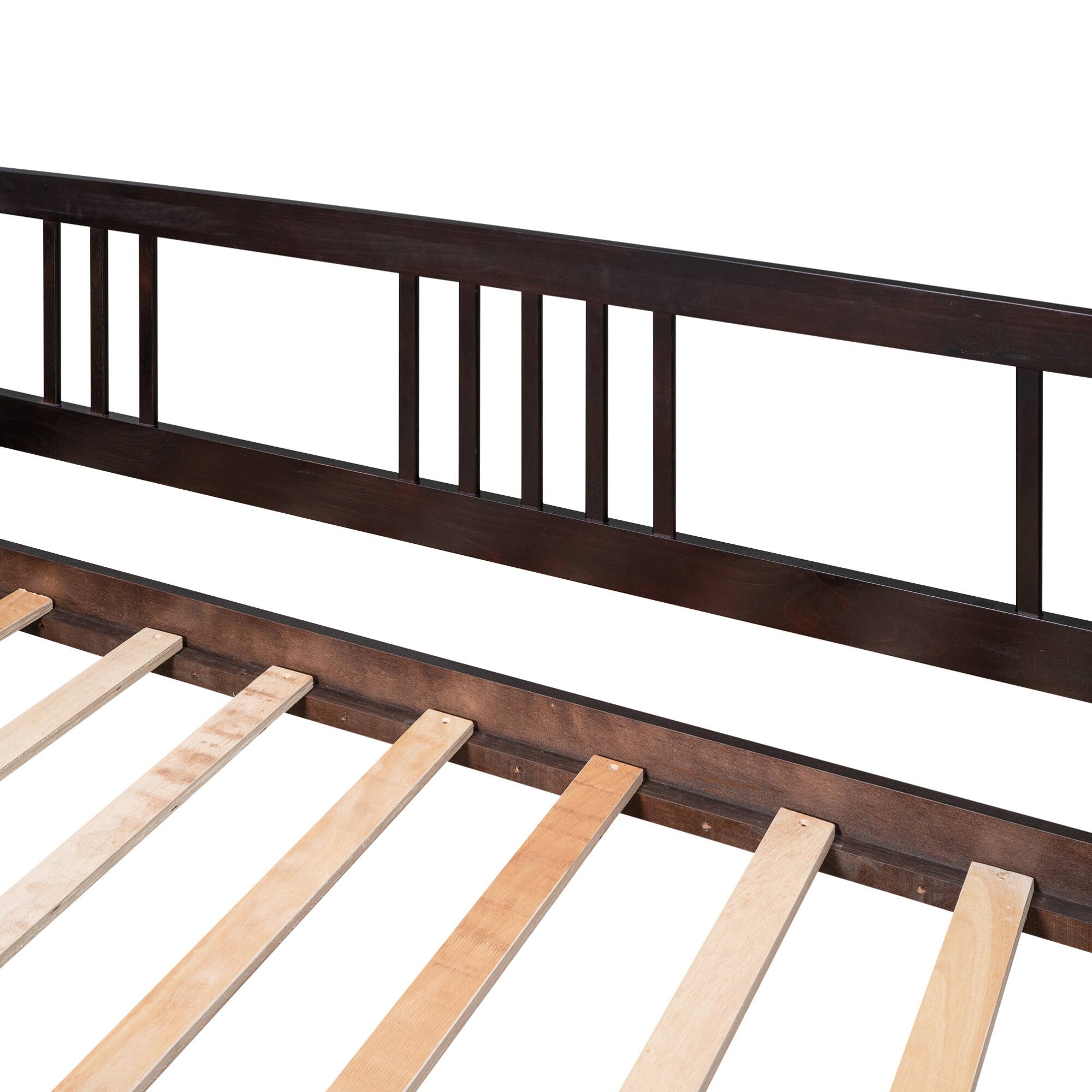 Alt View 10. GOODSILO - Compact Twin Daybed with Dual Storage Drawers and Sofa Functionality for Versatile Living Spaces - Espresso.