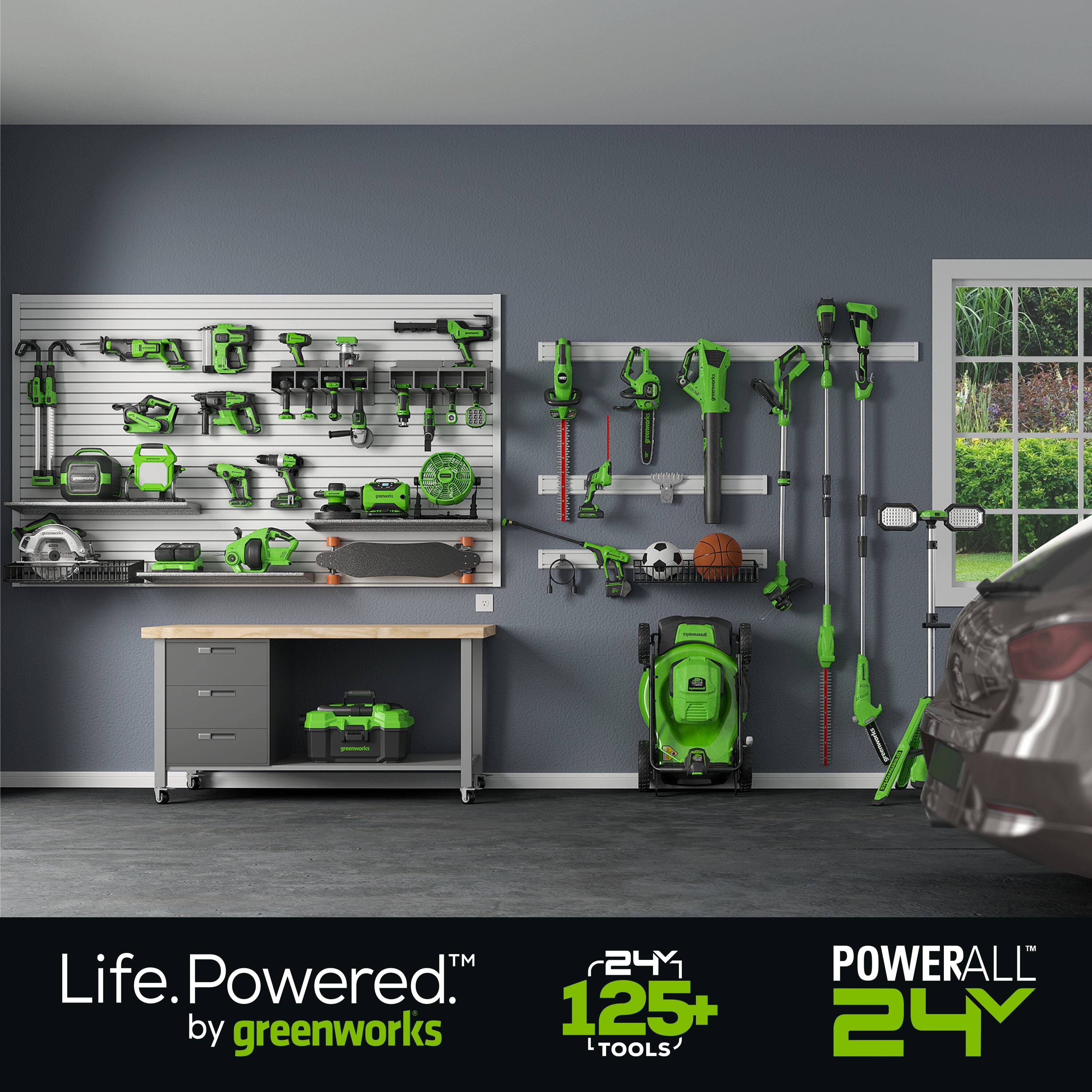 Life. Powered.™ by greenworks

24V 125+ TOOLS

POWERALL™ 24V