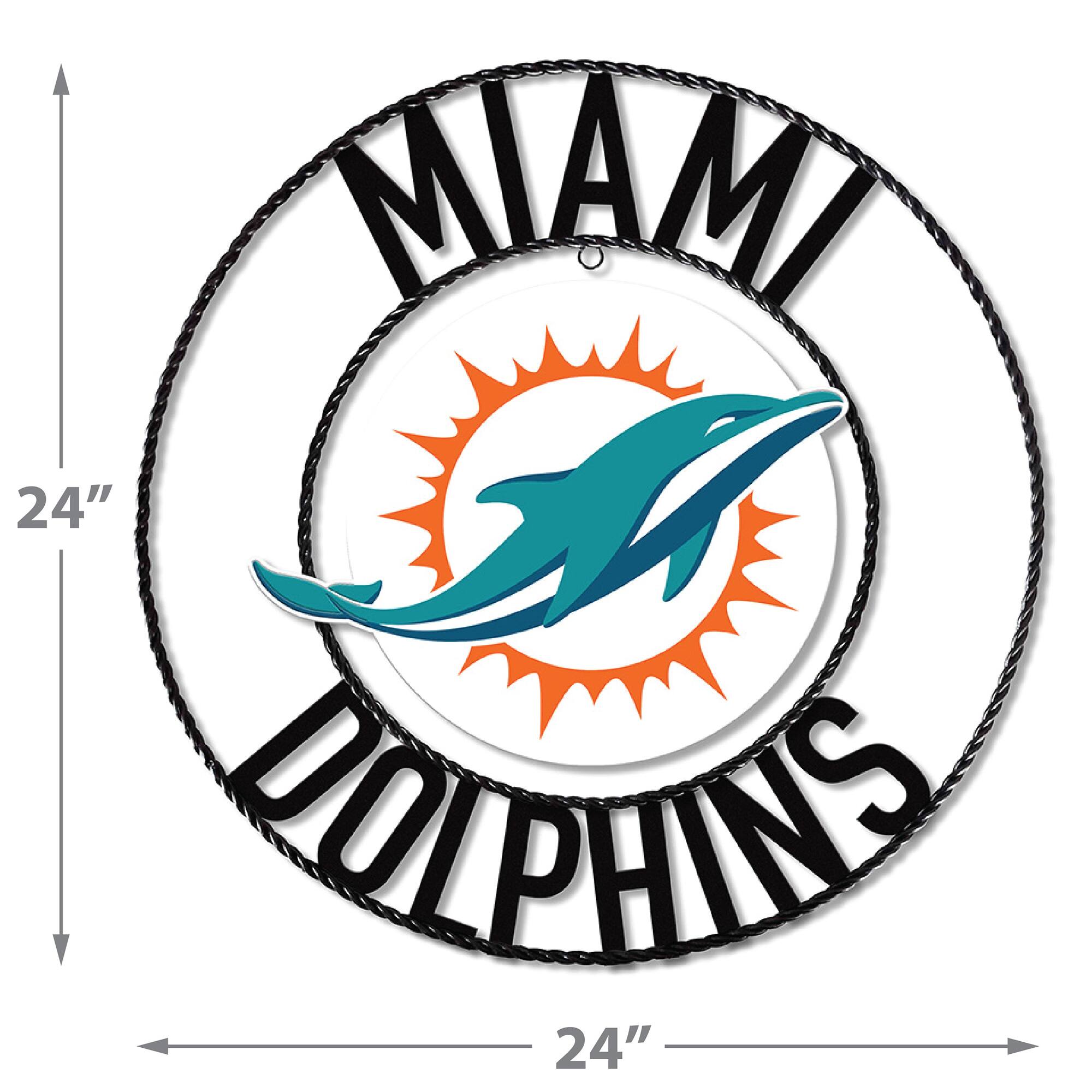 MIAMI  
DOLPHINS  

24"  
24"