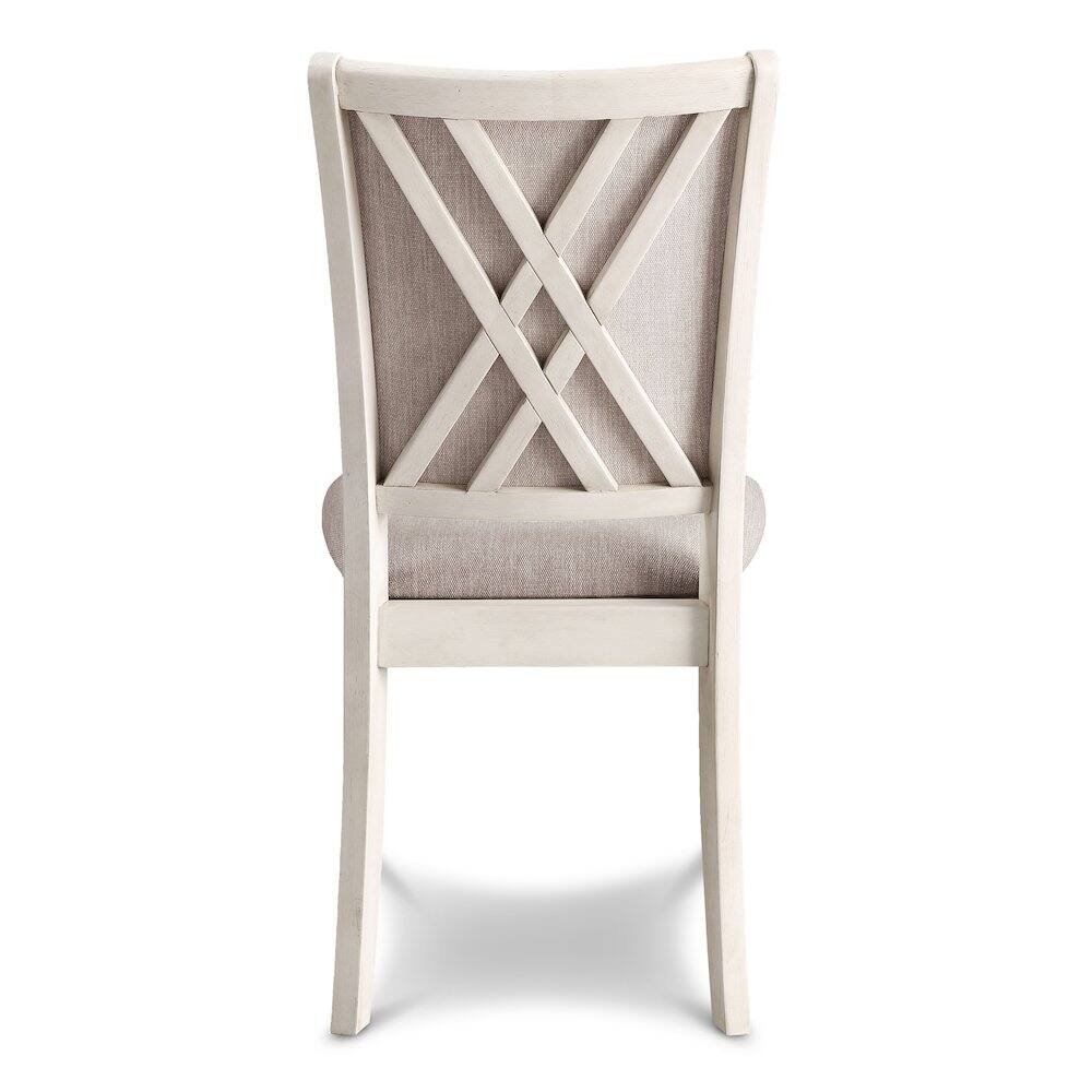 Alt View 3. New Classic Furniture - Amy Dining Chair (2/Ctn)-Bisque - White.