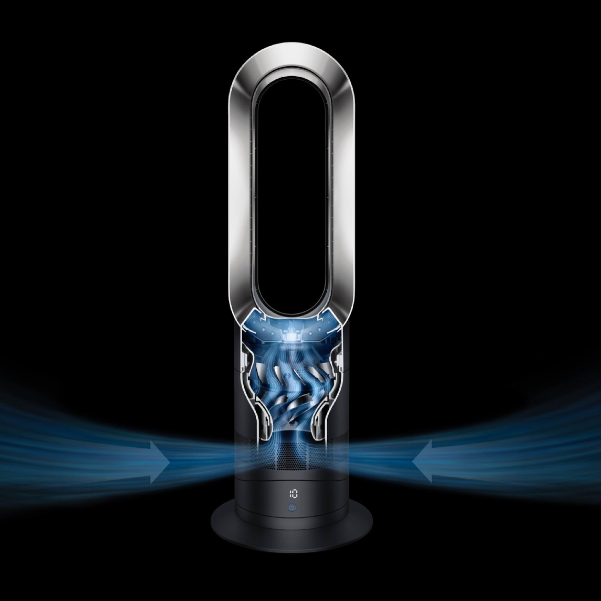 Alt View 12. Dyson - Hot+Cool  AM09 Tower, Heater and Fan - Iron/blue.