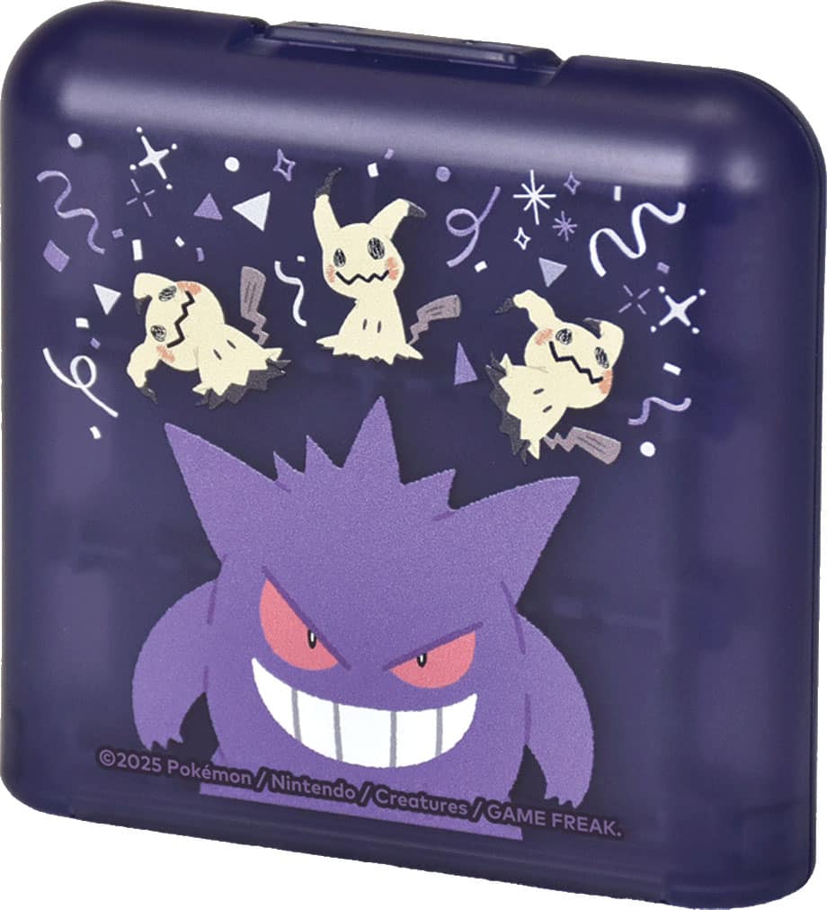 Hori - 24-Game Card Case (Gengar & Mimikyu) Holder for Nintendo Switch 2 - Purple - Front_Zoom