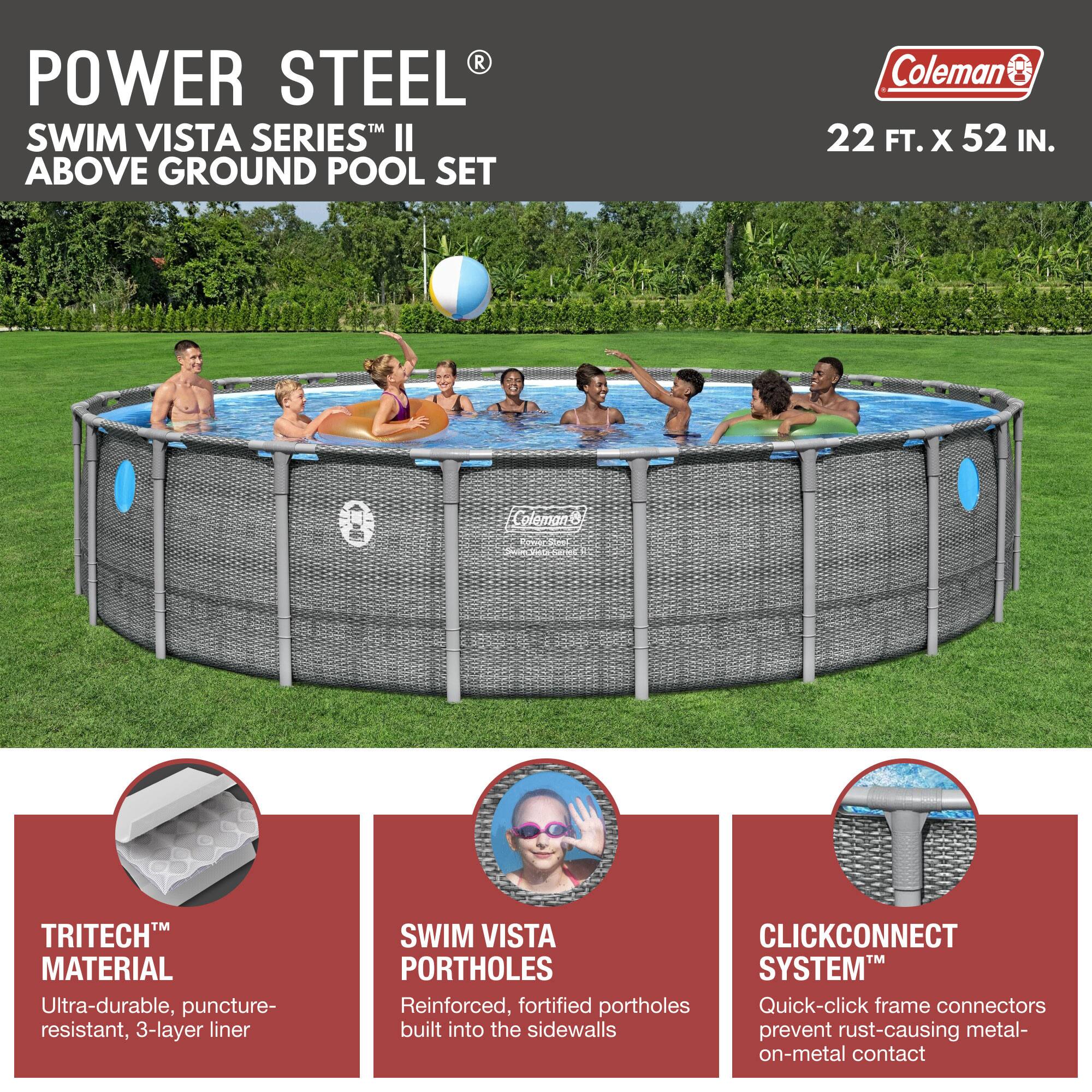 Coleman Power Steel 22' x 52