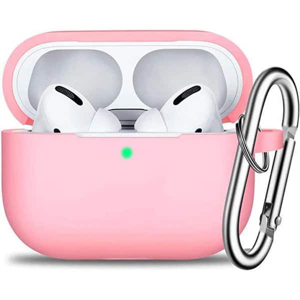 Entronix - Soft-Touch Liquid Silicone Case for AirPods Pro 1st/2nd Generation - Light Pink