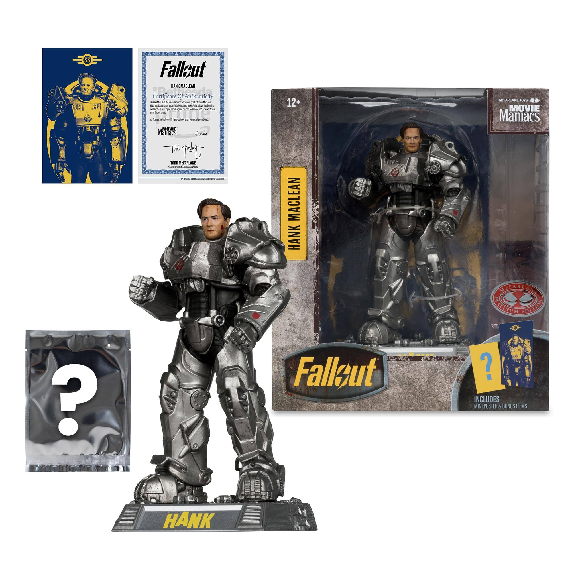 Fallout Movie Maniacs 6 Inch Posed Figure | Hank MacLean