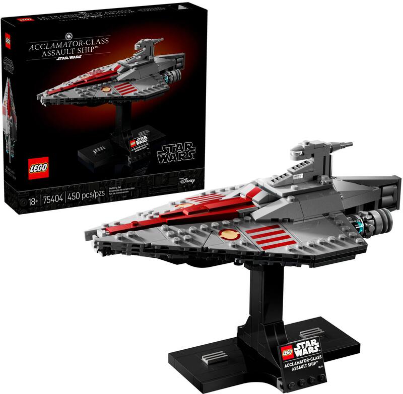 LEGO - Star Wars Acclamator-Class Assault Ship Buildable Spaceship Toy Model 75404