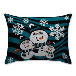 Pegasus - 20'' x 26'' Holiday Team Snowman Bed Pillow - Multicolor