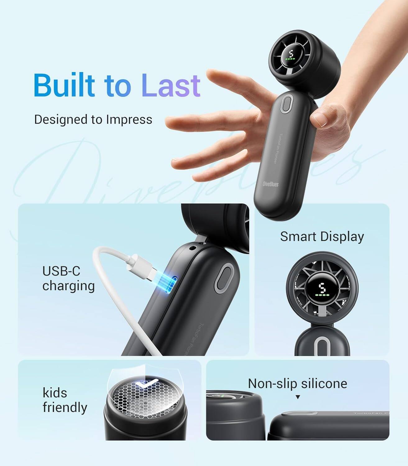 Built to Last, Designed to Impress, Smart Display, USB-C charging, kids friendly, Non-slip silicone