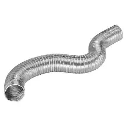 Front. Lambro - 8-Ft Flexible Semi-Rigid Aluminum Duct 10" Diameter.