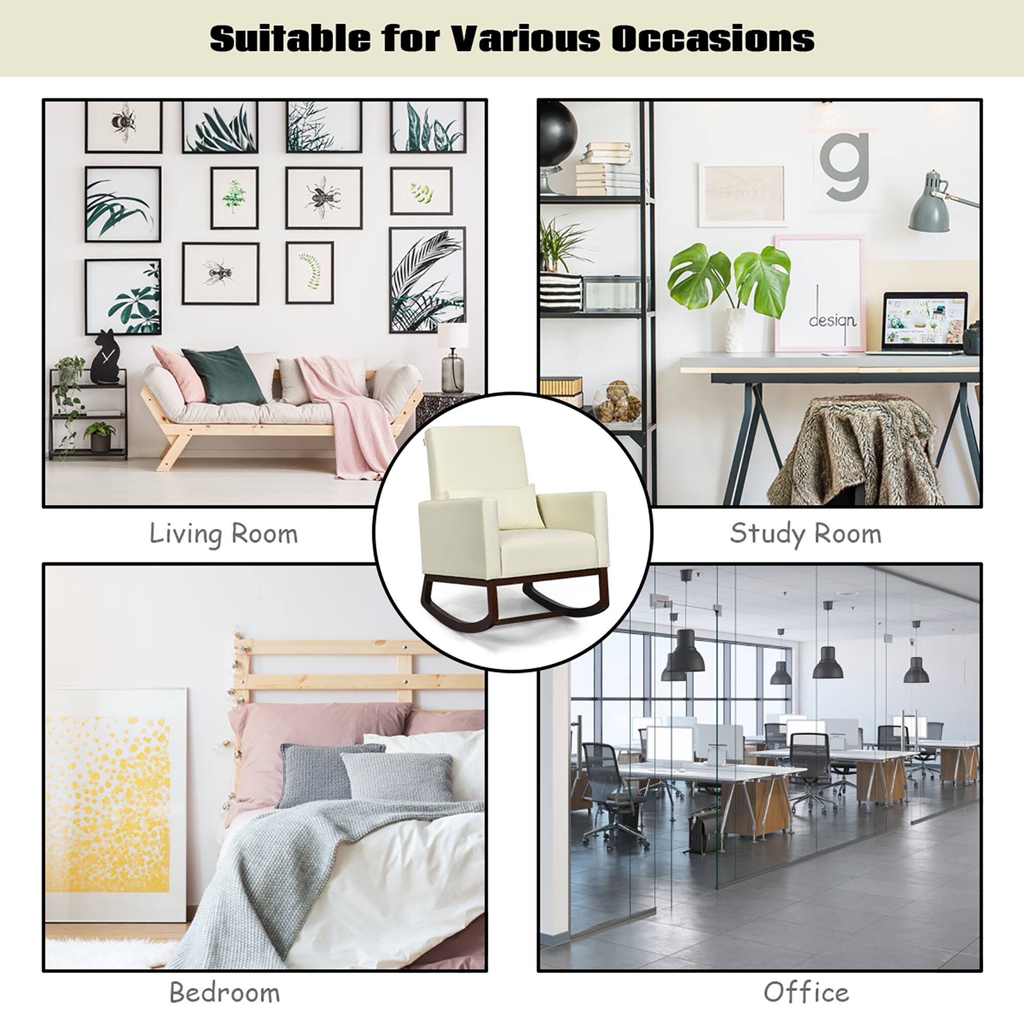 Suitable for Various Occasions

Living Room  
Study Room  
Bedroom  
Office