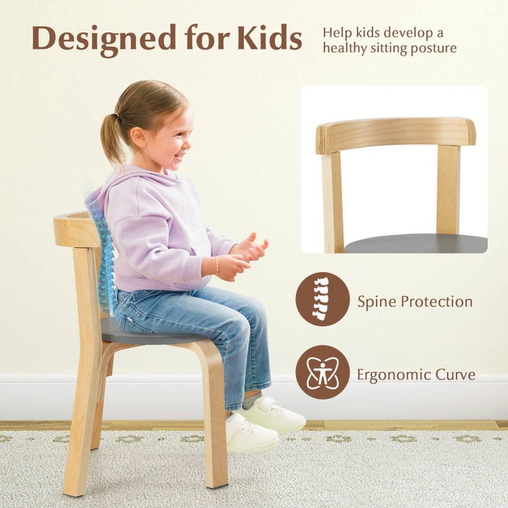 Designed for Kids  
Help kids develop a healthy sitting posture  

Spine Protection  
Ergonomic Curve