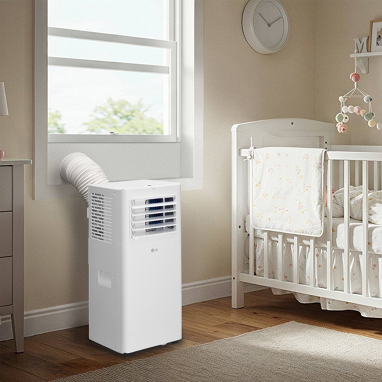 Alt View 1. LG - 150 Sq. Ft. 5,100 BTU DOE Portable Air Conditioner - White.