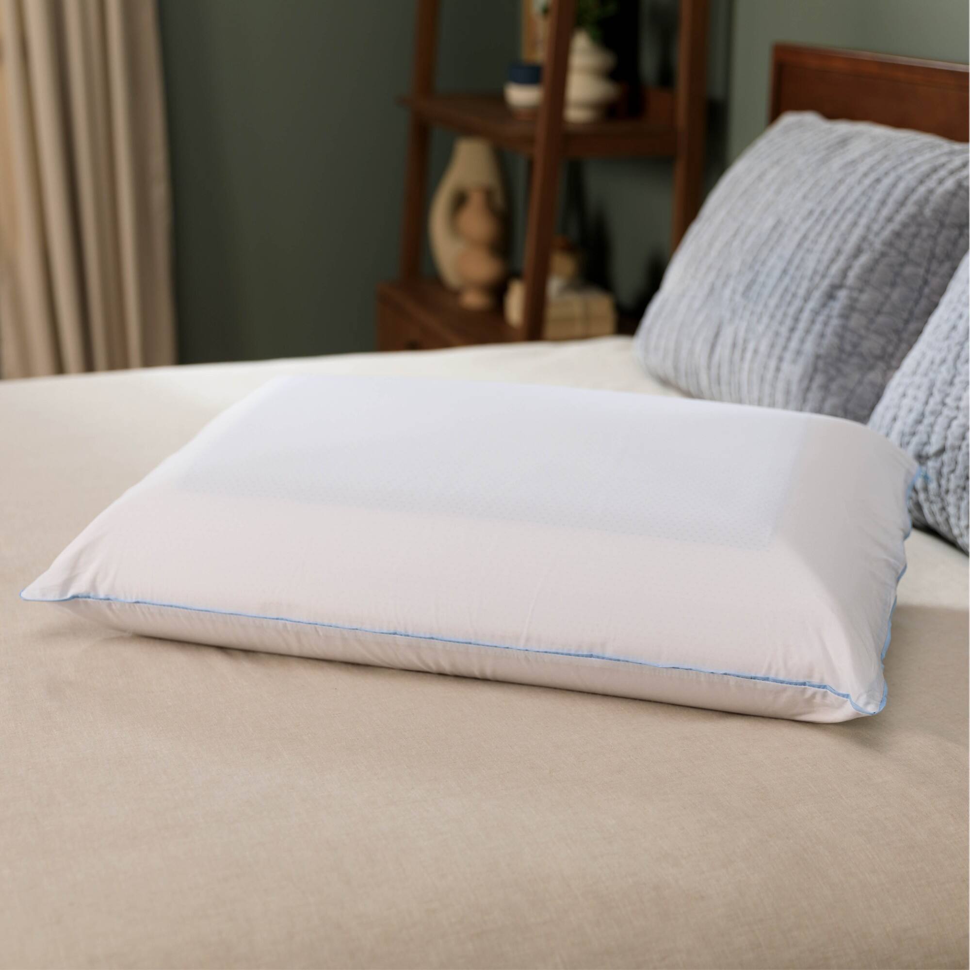 Alt View 3. Tempur-Pedic - TEMPUR-Cloud® Dual Cooling™ Pillow, Queen  - 2-Pack - White.