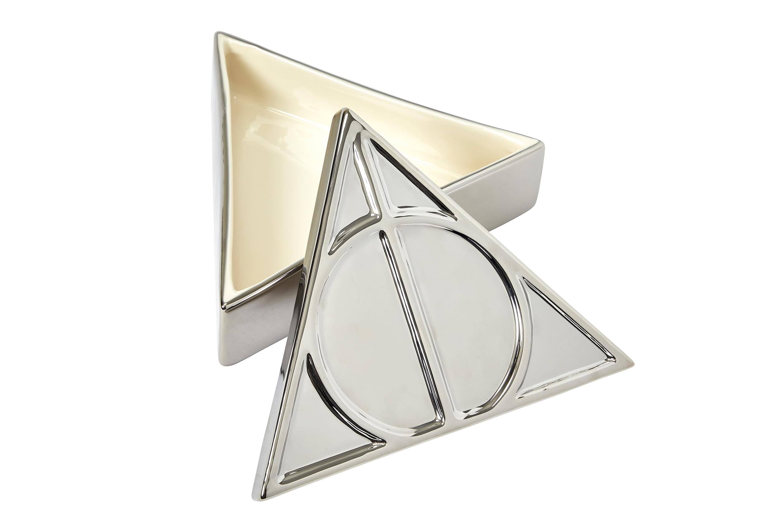 Alt View 10. Seven20 - Harry Potter Deathly Hallows Symbol Silver Storage Box | 7.5 x 6.5 Inches - Silver.