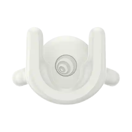 Front. PopSockets - PopMount 2 Universal Car Vent Mount for Cell Phones - White.