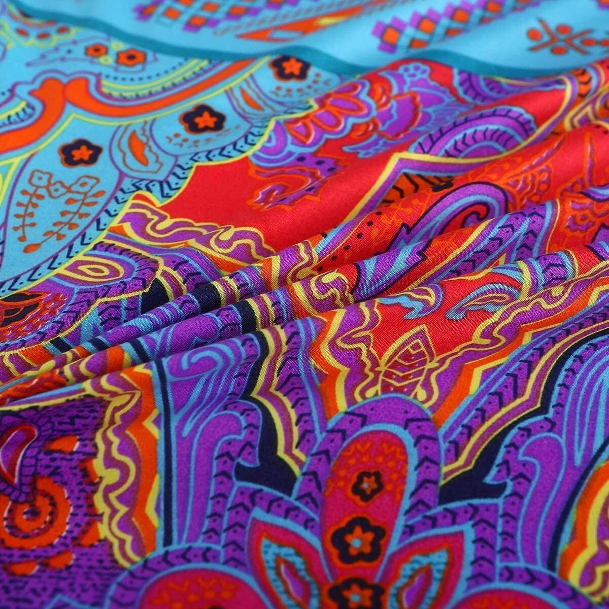 Alt View 3. PO3TICJUNKI3 - Boho Queen Duvet Cover Set Soft Cotton Mandala Print Luxury Breathable Comfy - Pattern0501-Queen.