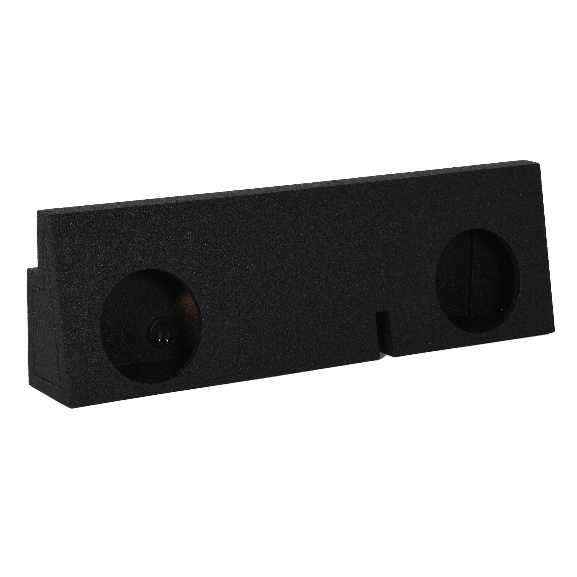 Alt View 2. QPower - QPower Dual 12 Inch Sealed Subwoofer Box Enclosure for 2005-2019 Toyota Tacoma - Charcoal Black.