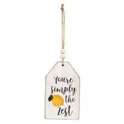 BreeBe *3/Set Summer Fruit Distressed Wooden Tag Ornaments Multicolor ...