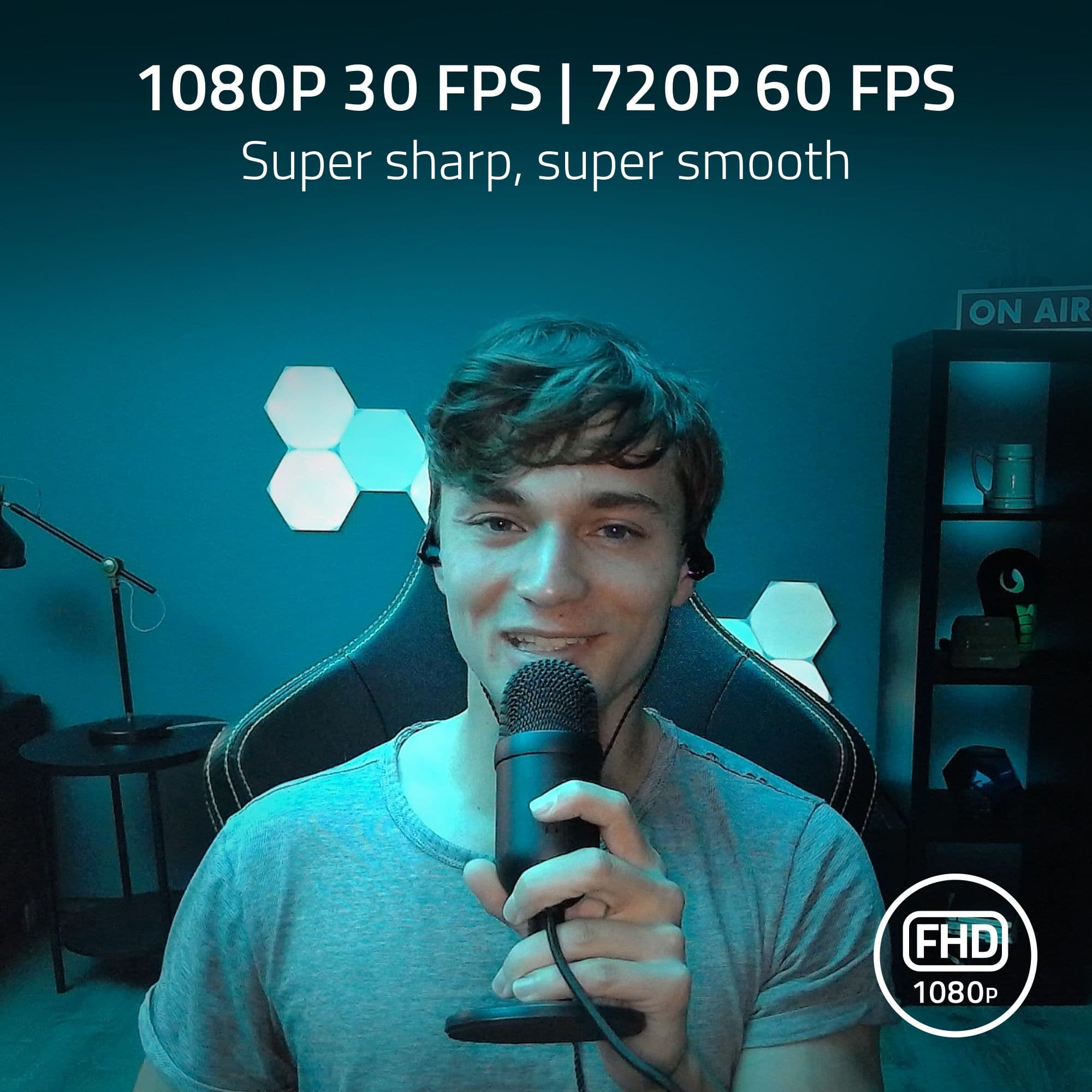 1080P 30 FPS I 720P 60 FPS Super sharp, super smooth ON AIR FHD 1080