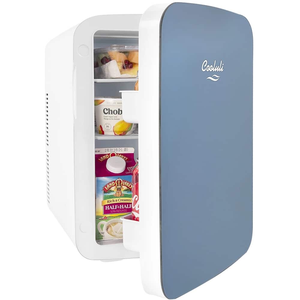 Left. Cooluli - Infinity 0.5 Cu. Ft. Mini Fridge - Blue.