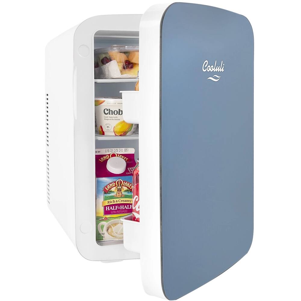Left. Cooluli - Infinity 0.5 Cu. Ft. Mini Fridge - Blue.