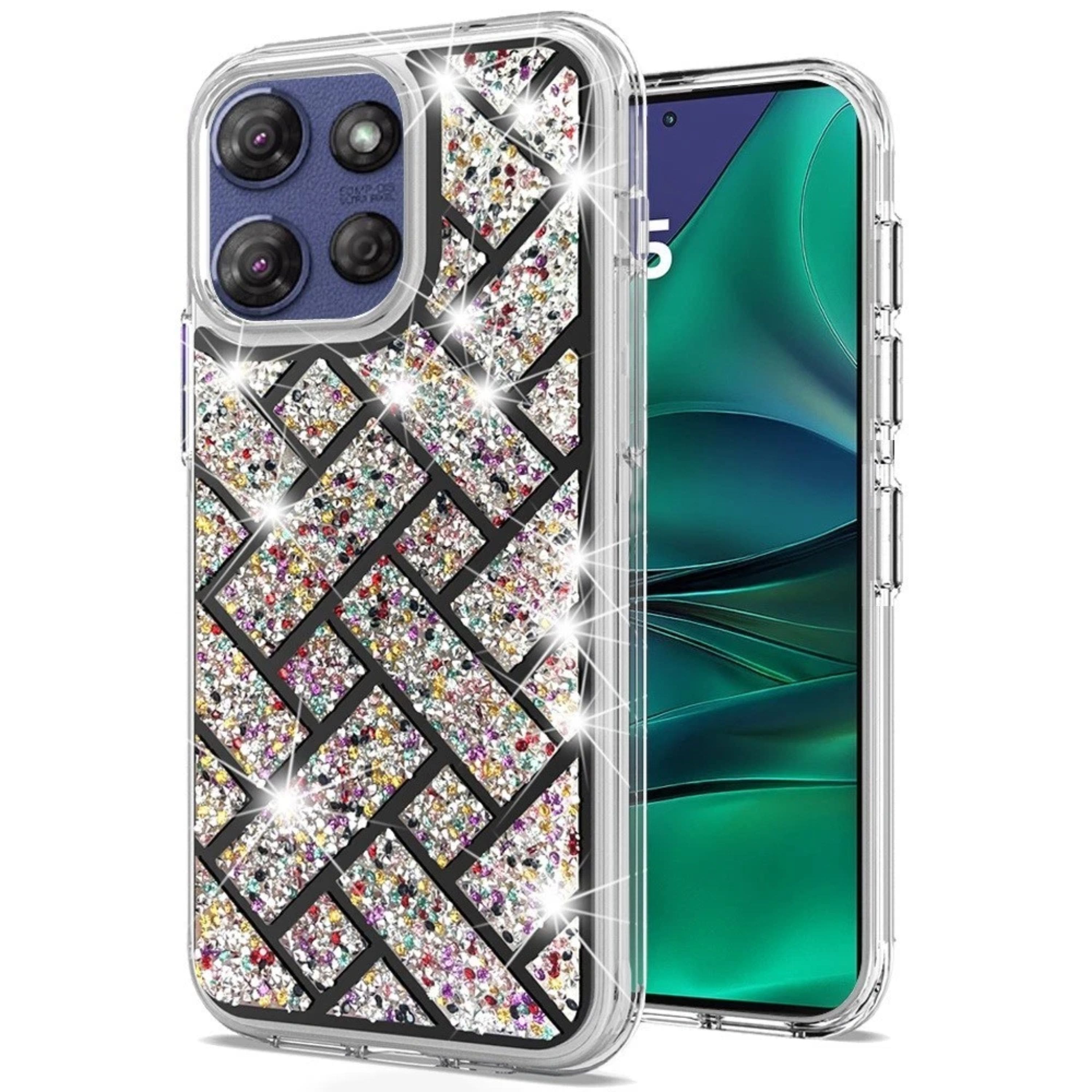 Kitcheniva - Dual Layer Shimmering Bling Plus Tempered Glass For Moto G Stylus 2026/2025 A - Multicolor price history on PriceWatchPro