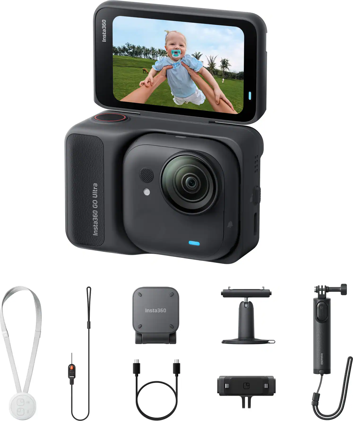 Insta360 - GO Ultra Action Camera Creator Bundle - Black