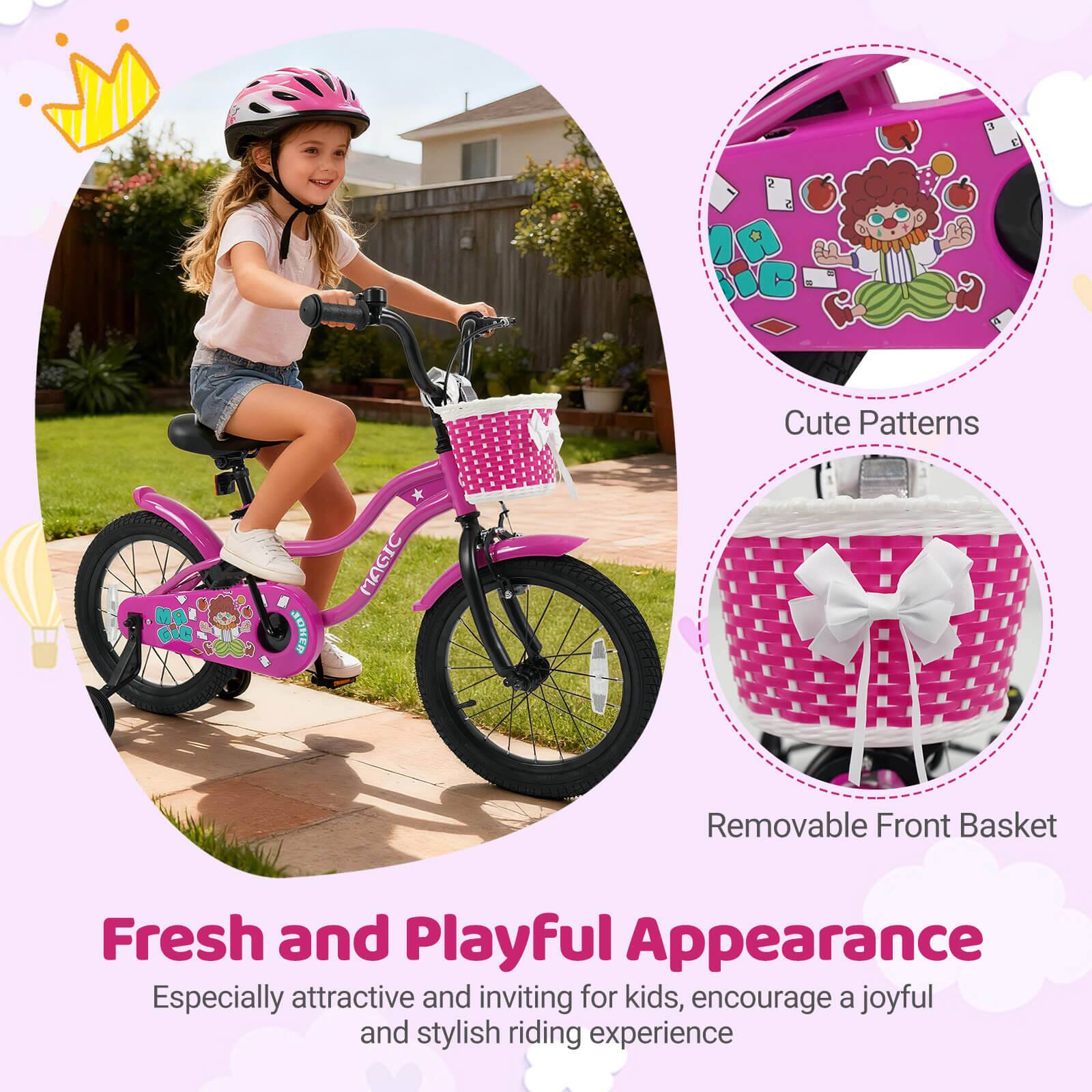 **Fresh and Playful Appearance**

Especially attractive and inviting for kids, encourage a joyful and stylish riding experience

- Cute Patterns
- Removable Front Basket