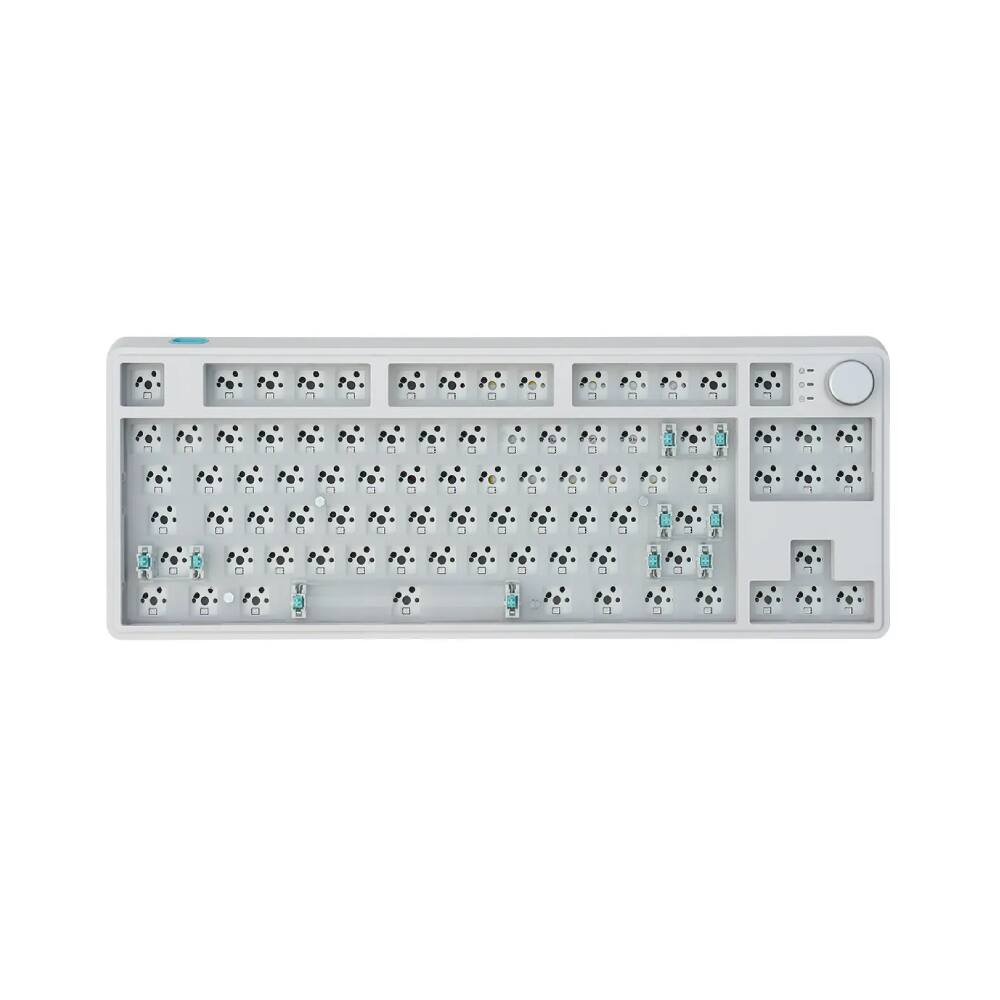 Front. Pro Link Techs - Polycarbonate Plate Gasket Structure Barebone - White.