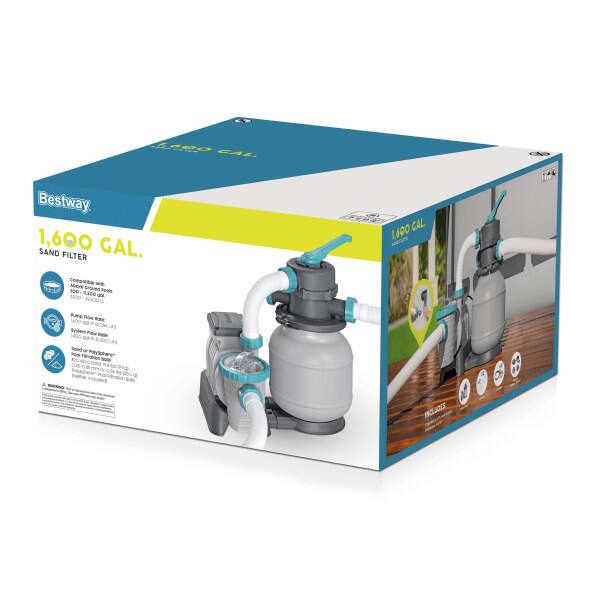 4400 CAL Bestway 1,600 GAL. SAND FILTER CAL L600 i 10% Comornta Above Ground 300 Perds 1abe au BIGG EXGU Jued Row LAGO p - F LDO - S300UF 1on - Pon e noo_ar - -  DC 9  JOCS