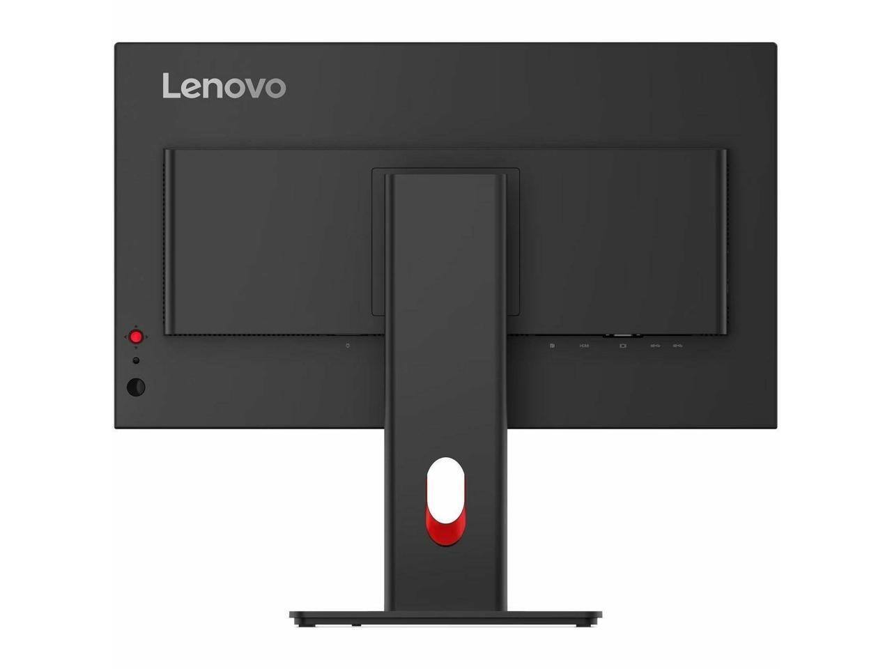 Back. Lenovo - Lenovo ThinkVision T24-40 24" Full HD IPS Monitor - 1920x1080 - 4ms - USB-C, HDMI, VGA, DP, USB Hub - black.