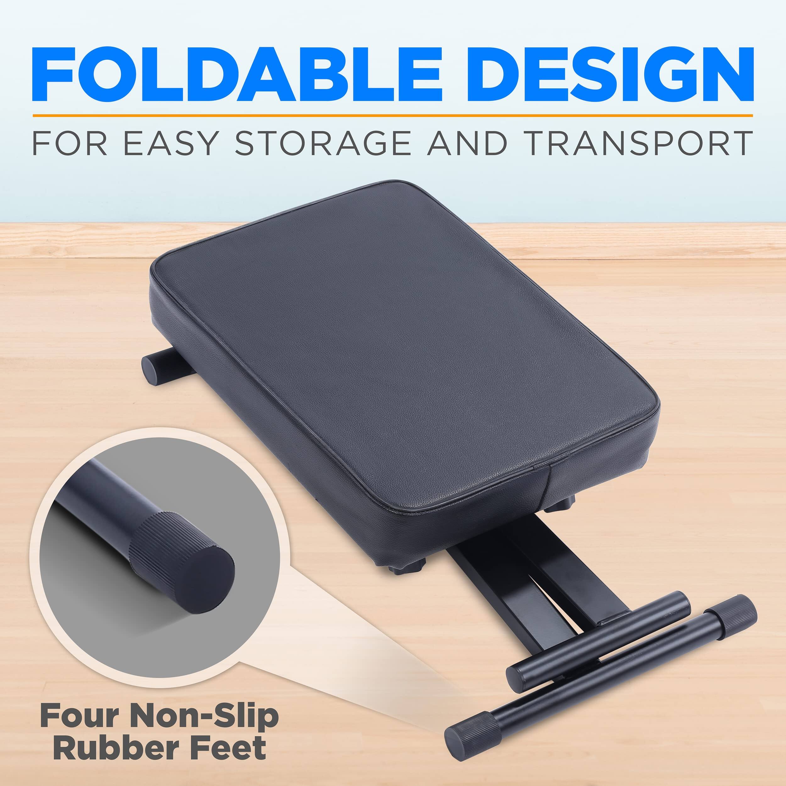 FOLDABLE DESIGN FOR EASY STORAGE AND TRANSPORT

Four Non-Slip Rubber Feet