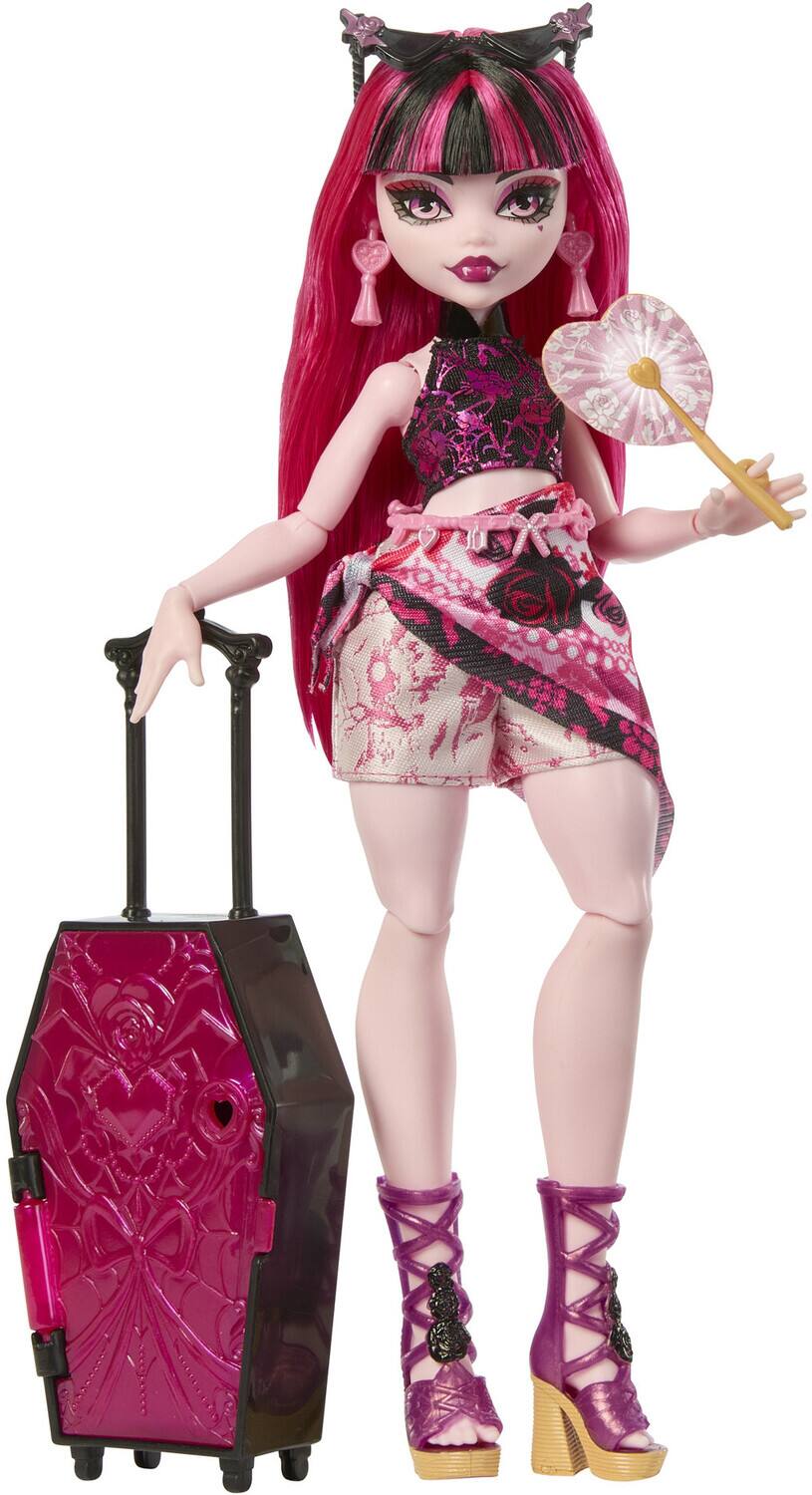 Alt View 2. Mattel - Mattel Collectible - Monster High Skulltimate Secrets: Gore-Geous Oasis Draculaura Doll & Playset   - COLLECTIBLES - Multicolor.