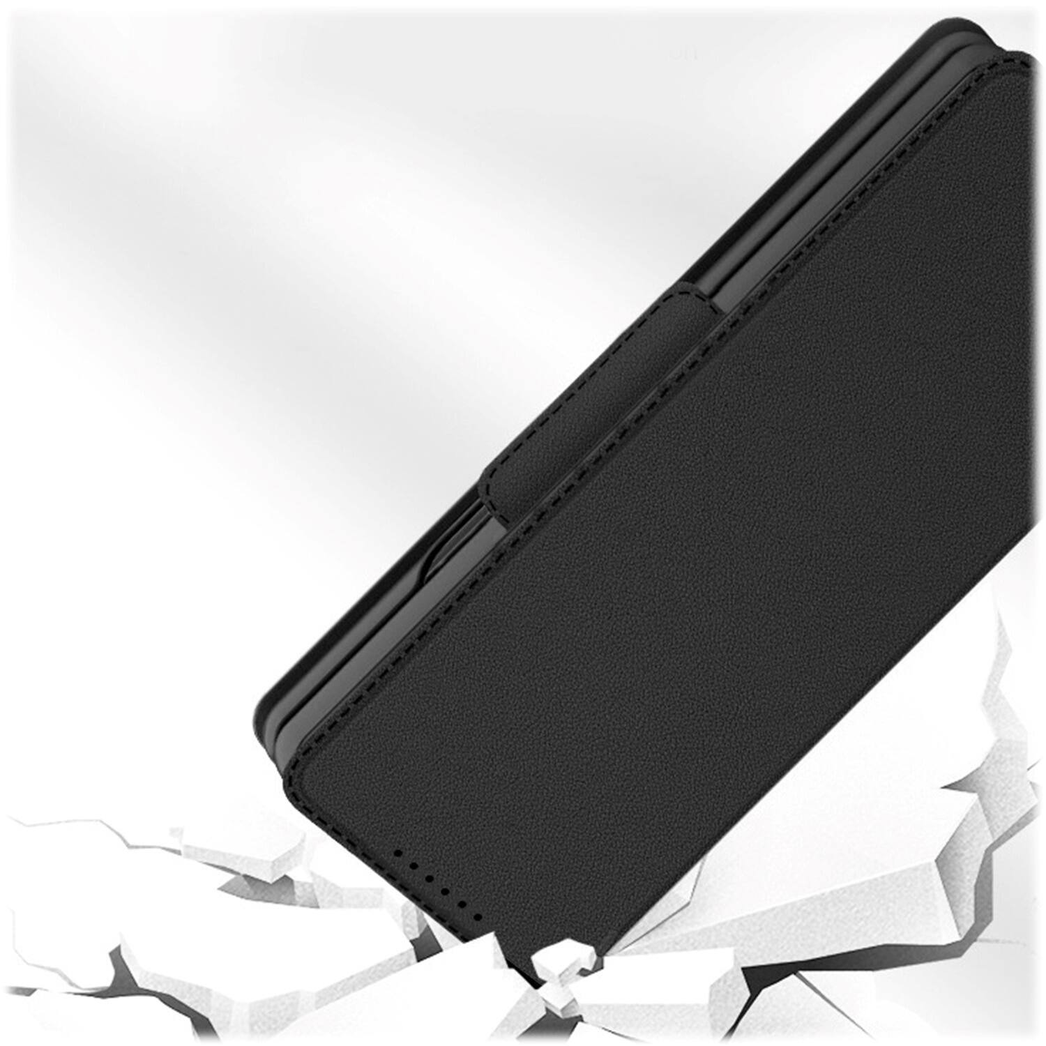 Alt View 12. SaharaCase - Folio Wallet Case for Samsung Galaxy Z Fold4 - Black.