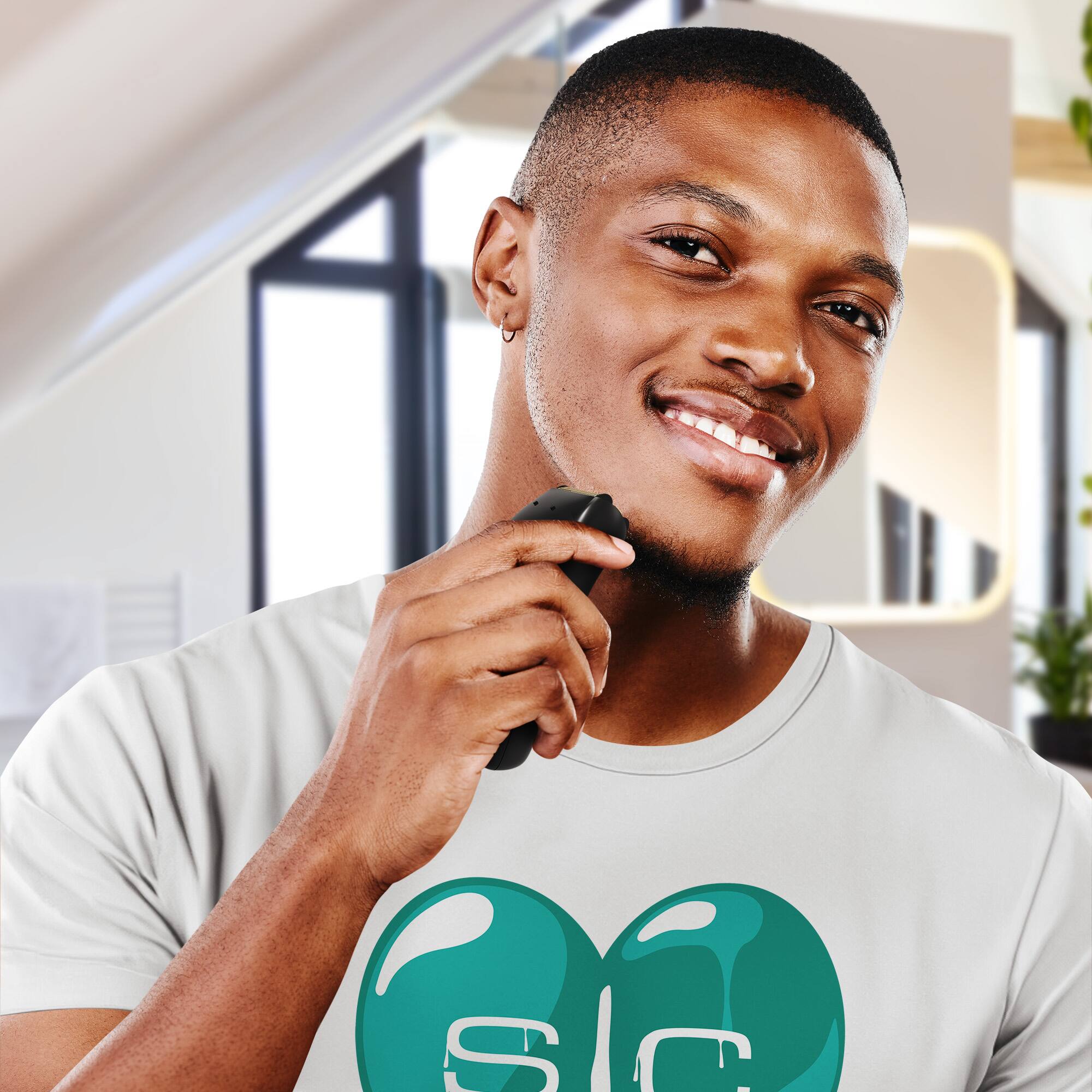 Alt View 3. StyleCraft - Flex Foil Shaver Professional Super-Torque Motor, Digital LCD Display, Micro-Trimmer Blade - Black.