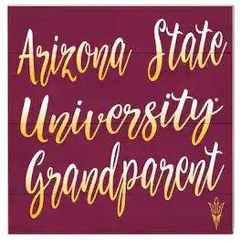 Jardine - Arizona State Sun Devils 10'' x 10'' Grandparent Plaque - Maroon