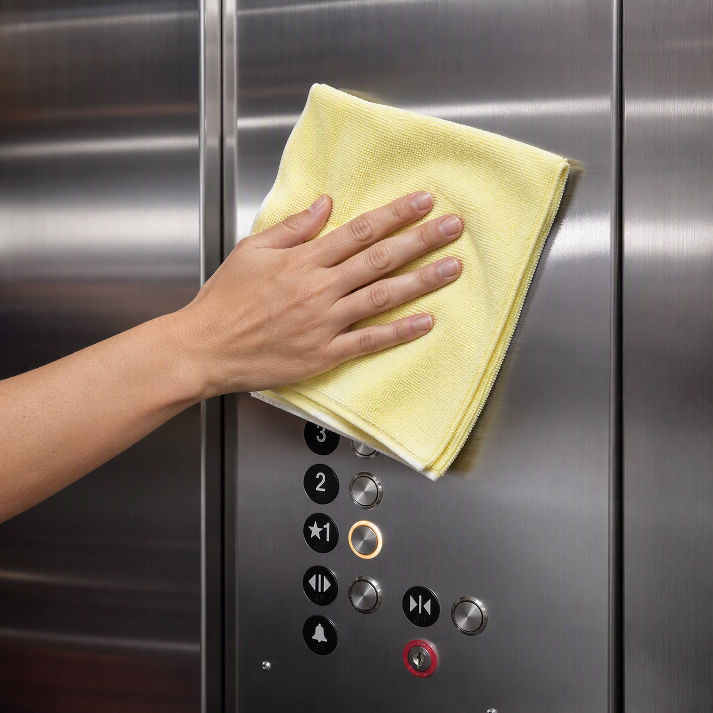 Alt View 11. Coastwide Professional - Microfiber Cloths, 16" x 16", 12/Pack - Yellow.