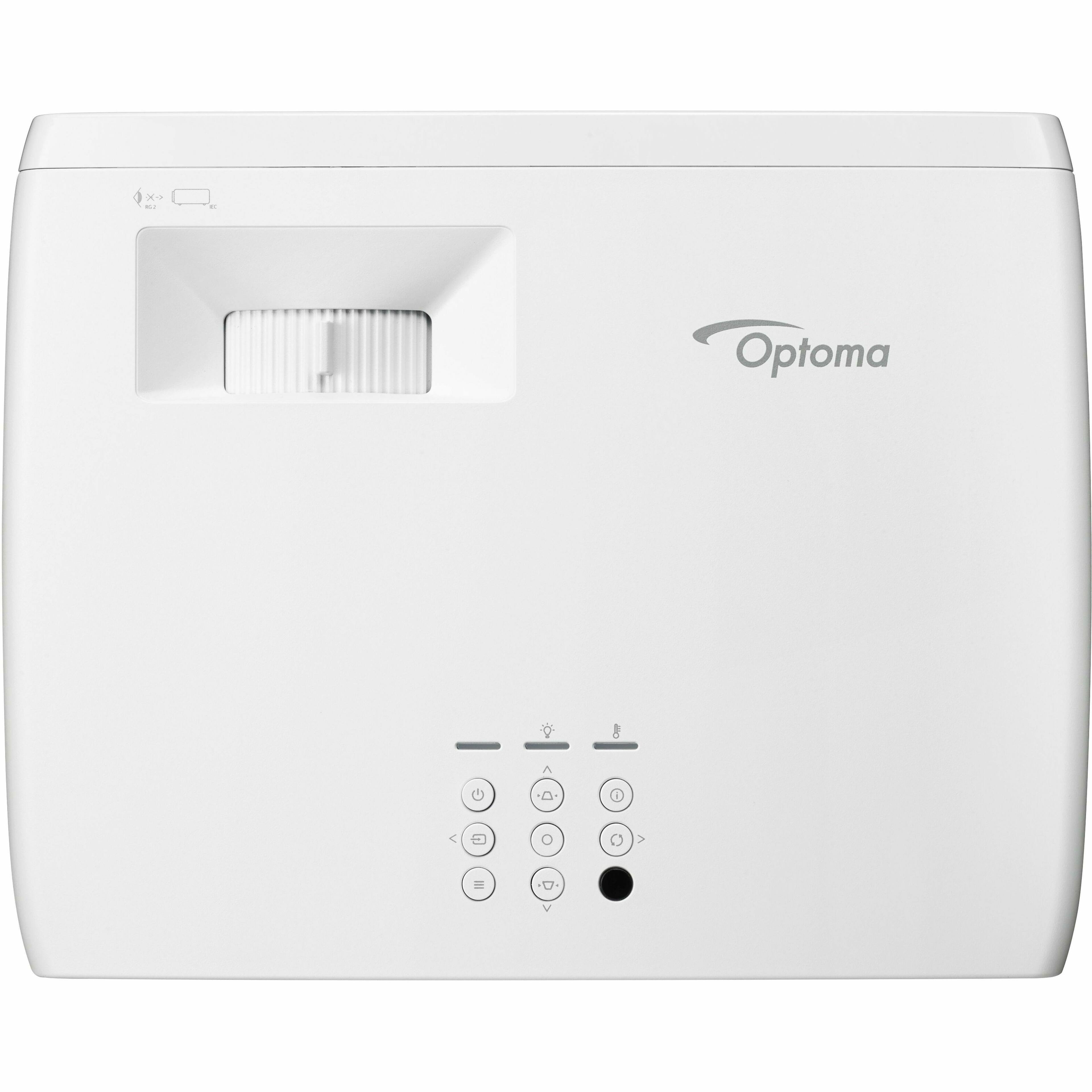 Alt View 5. Optoma - Optoma ZW350ST 3D Short Throw DLP Projector - 16:9 - White - High Dynamic Range (HDR) - Front - 1080p - 30000 Hour - White.