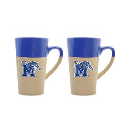The Fanatic Group - Memphis Tigers 16oz. Two-Pack Ceramic Mug Set - Blue