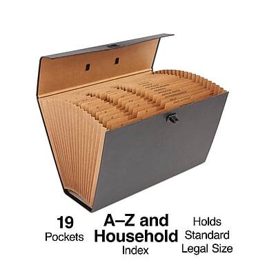 19 Pockets  
A-Z and Household Index  
Holds Standard Legal Size