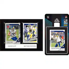 C&I Collectibles - Los Angeles Rams 6" x 8" Player Plaque & 2024 Team Trading Card Set - Multicolor
