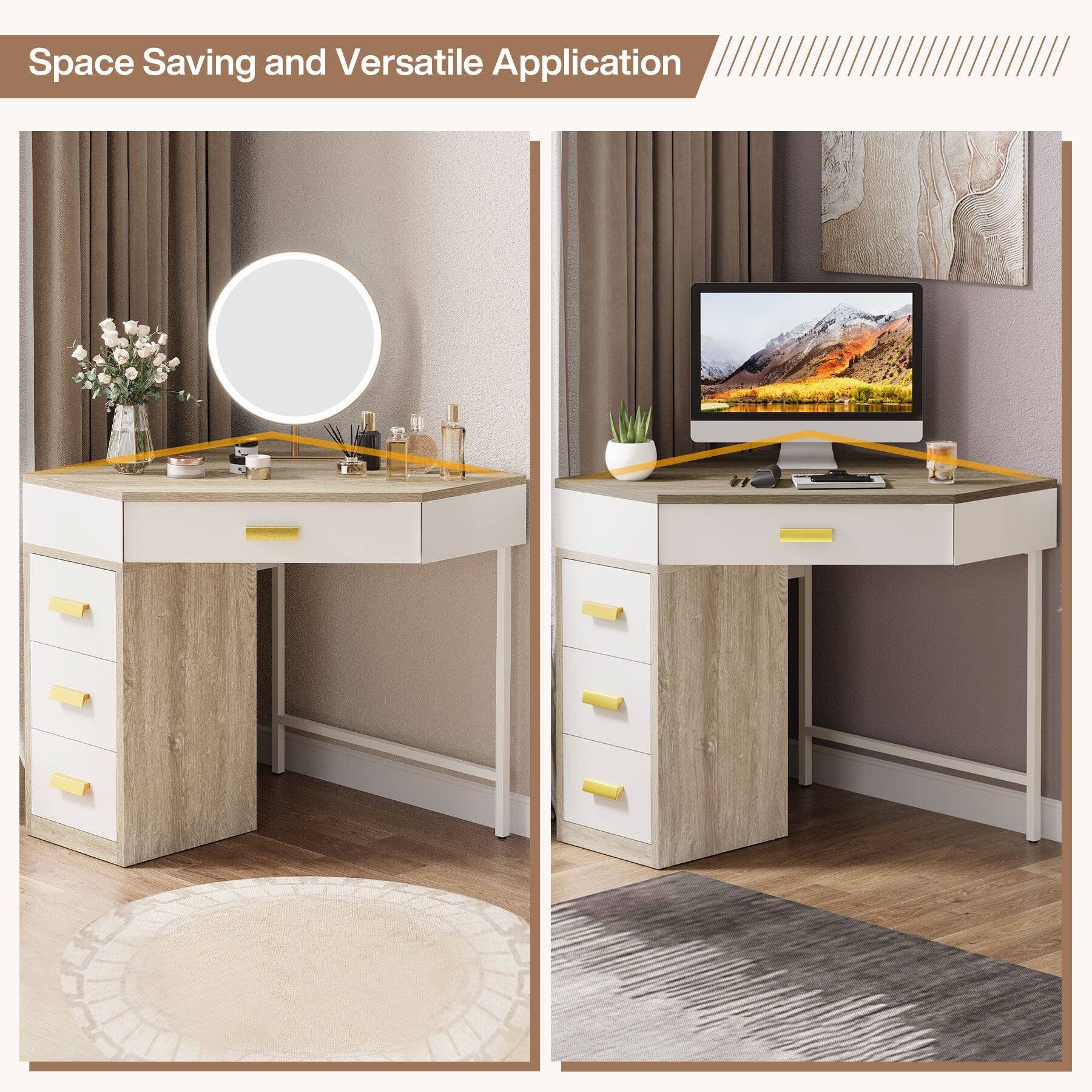 Tribesigns Office Computer Desk with Engineered Wood Construction, for ...