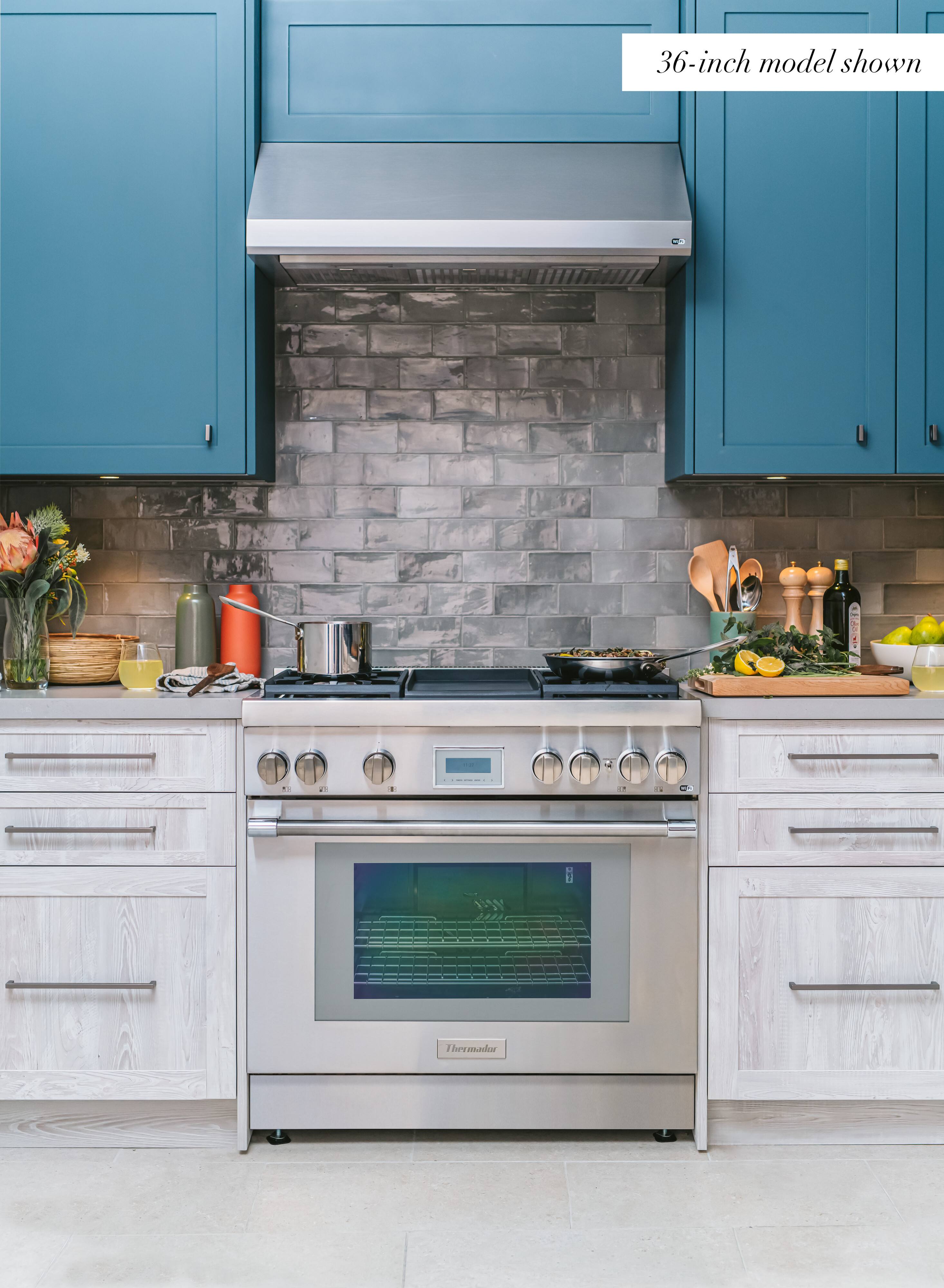 The text on the image reads "36-inch model shown."