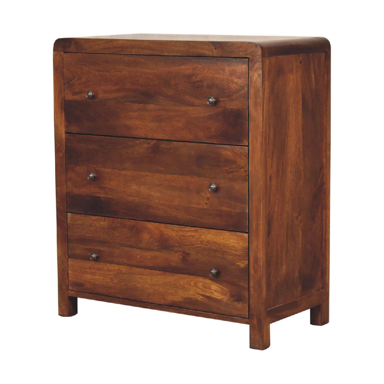 Back. Artisan Furniture - Artisan Furniture Solid Wood Aspen Chest, 3 Drawers, Brown - Brown.